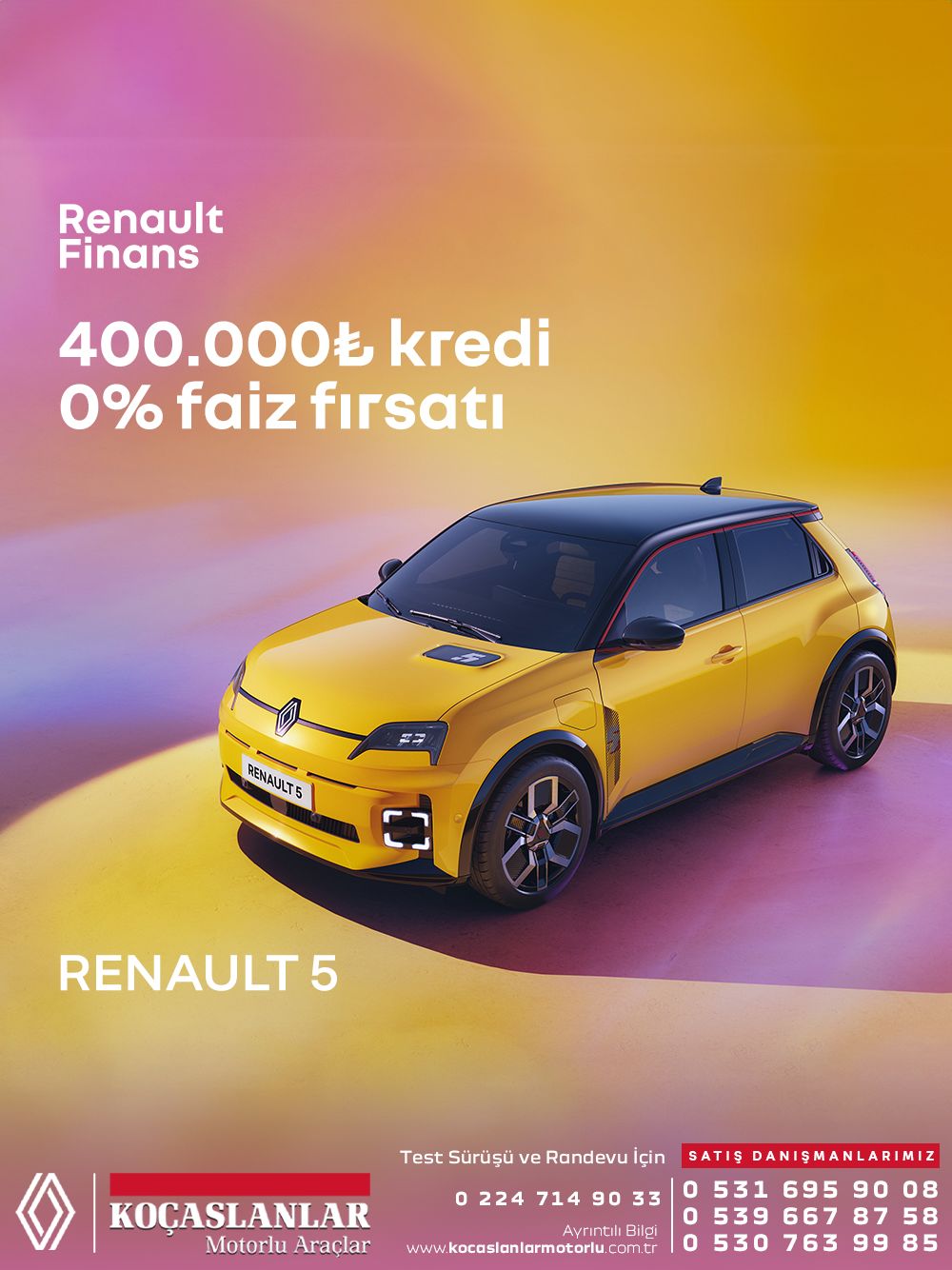 Yeni nesil elektrikli şehir otomobili Renault 5